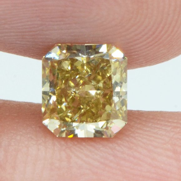 Radiant Diamond Fancy Brownish Yellow 1.08 Carat VS1 GIA Certificate - Picture 9 of 12